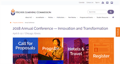 Desktop Screenshot of annualconference.ncahlc.org