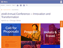 Tablet Screenshot of annualconference.ncahlc.org